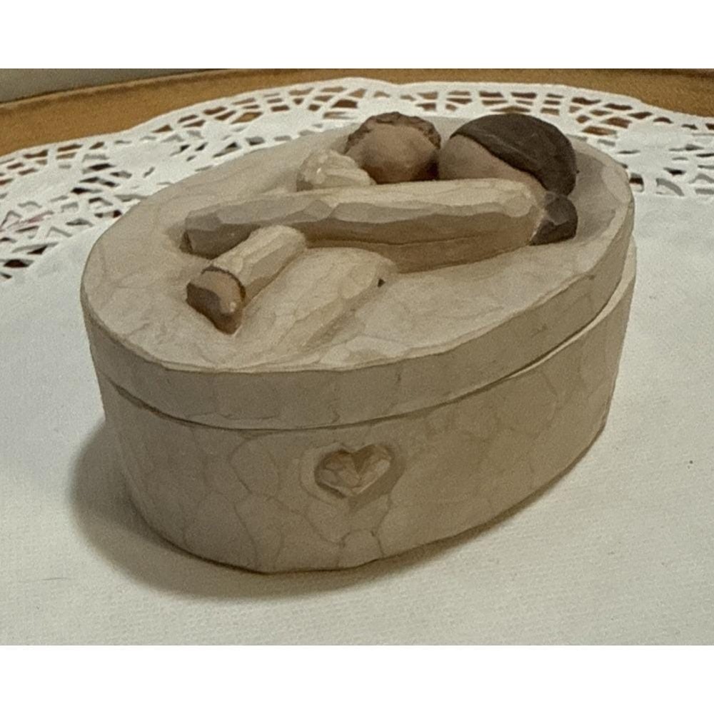 Willow Tree Demdaco Tenderness Trinket Box #26613 Susan Lordi 2004 Mother Child - Picture 3 of 11